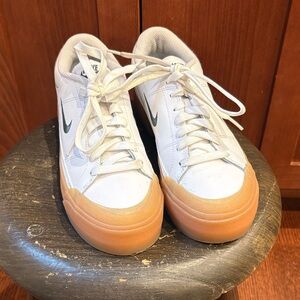 Nike White and Brown Sneakers